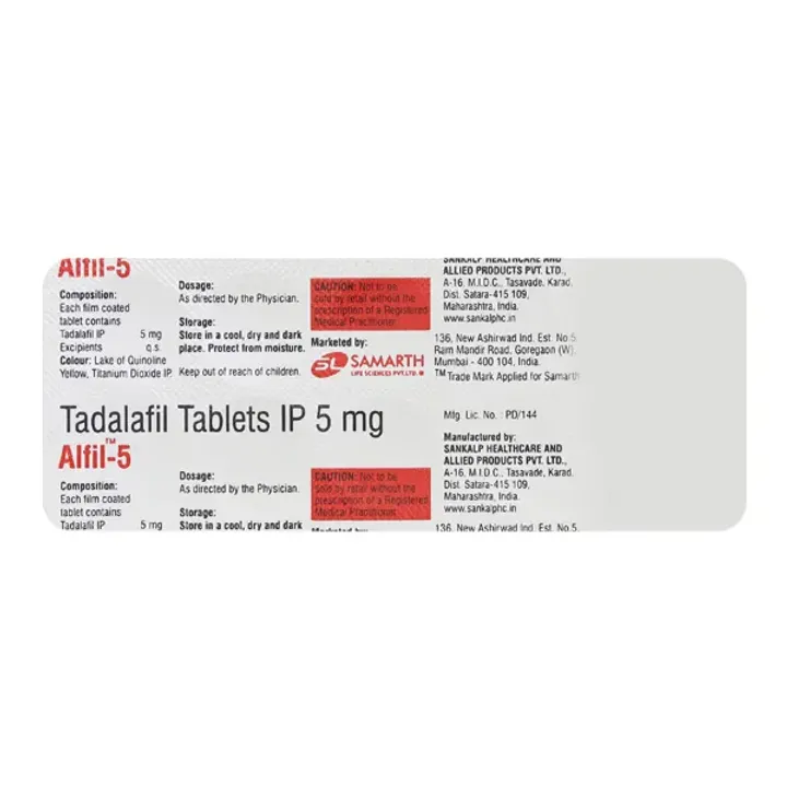 Alfil 5mg Tablet product image