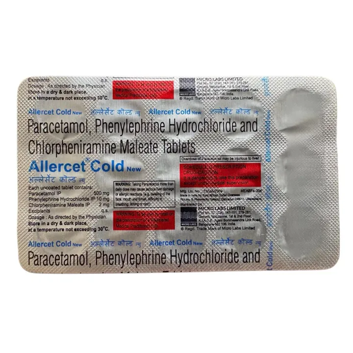 Allercet Cold Tablet product image