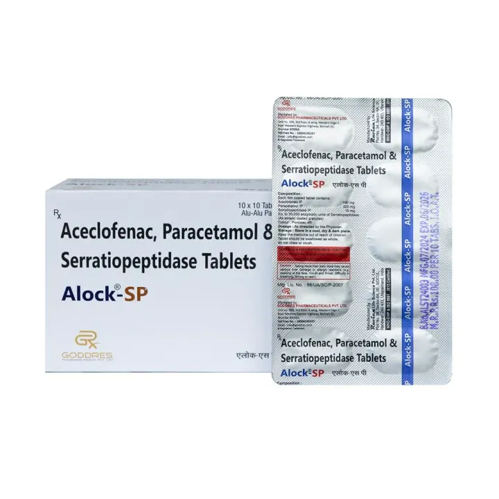 Alock Sp 100mg/325mg/15mg Tablet product image