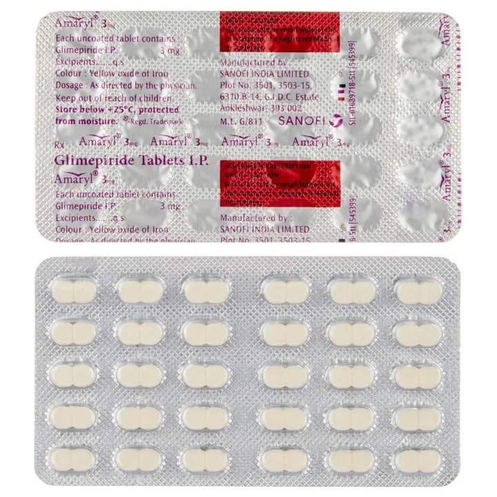 Amaryl 3mg Tablet product image