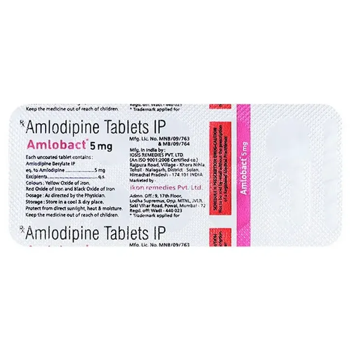 Amlobact 5mg Tablet product image
