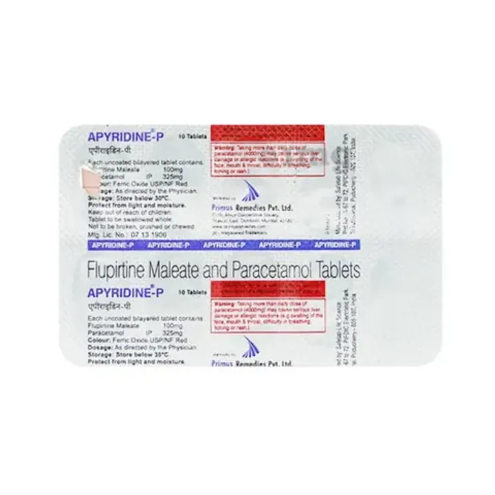 Apyridine P 100mg/325mg Tablet product image