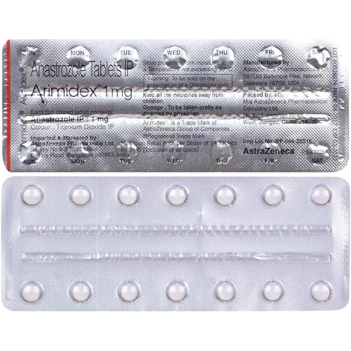 Arimidex 1mg Tablet product image