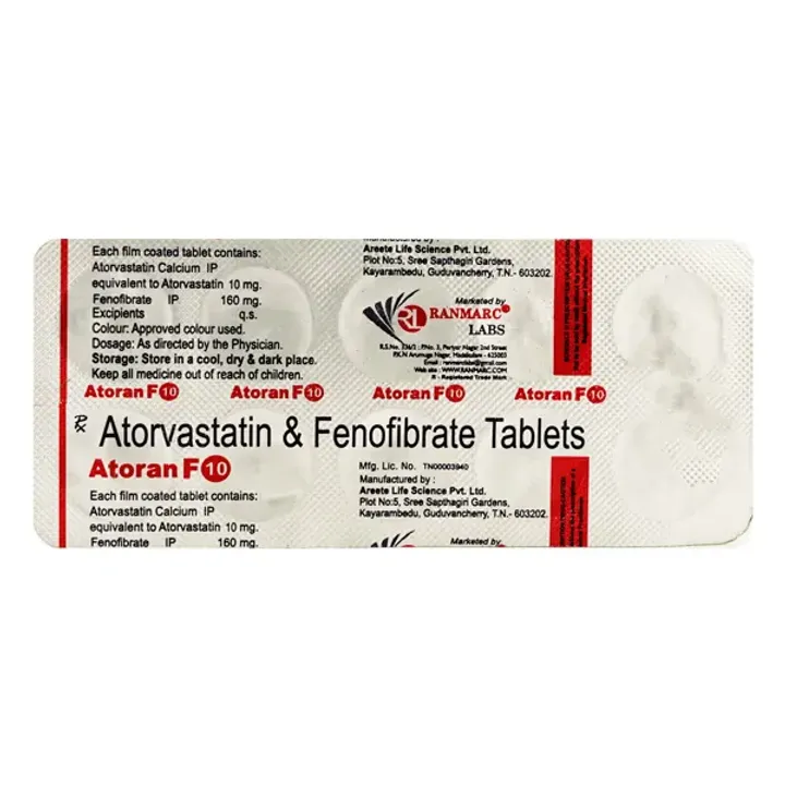 Atoran F 10mg/160mg Tablet product image