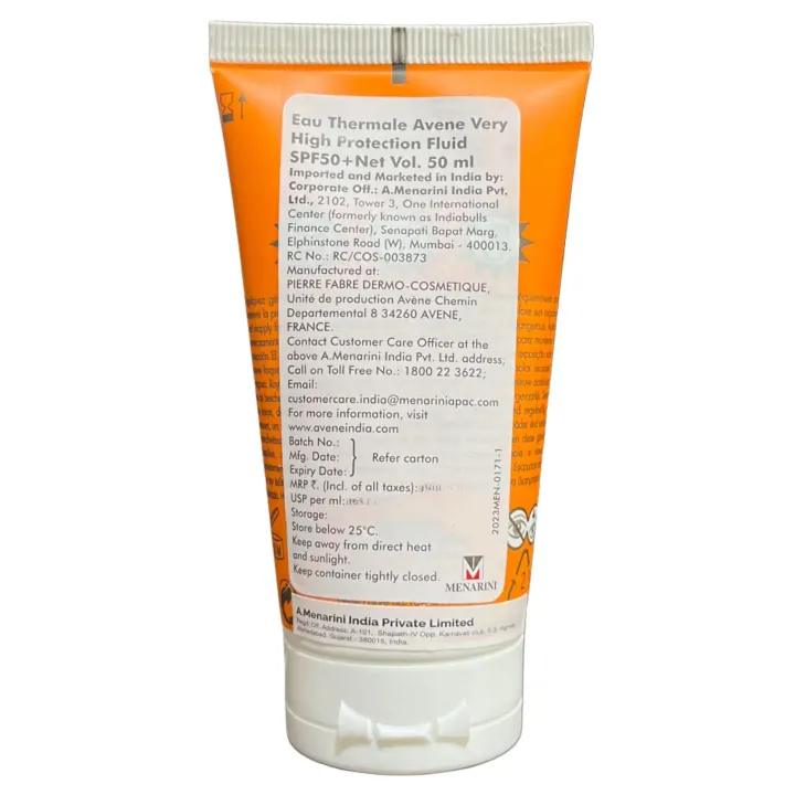 Avene 50+ Spf Fluide Sunscreen Lotion product image