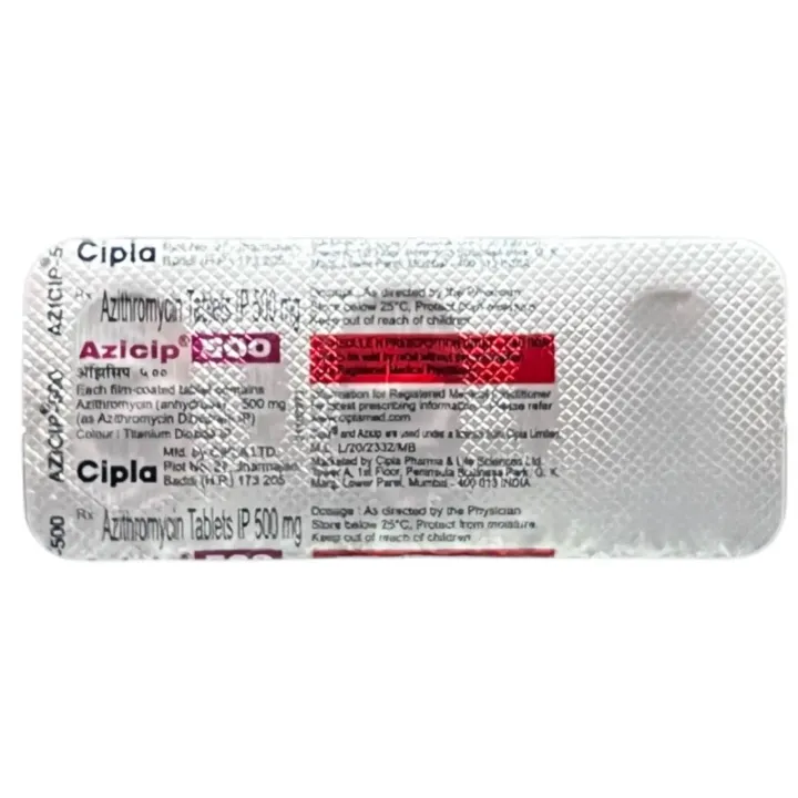 Azicip 500 Tablet product image