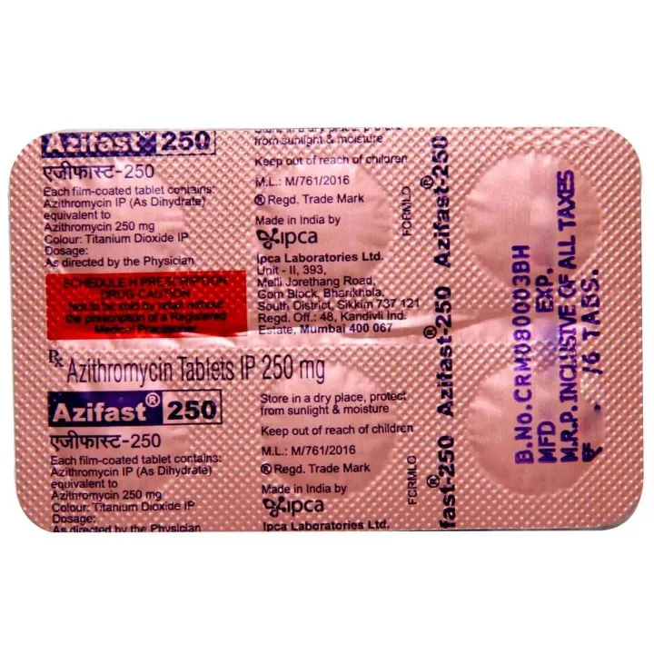 Azifast 250 Tablet product image