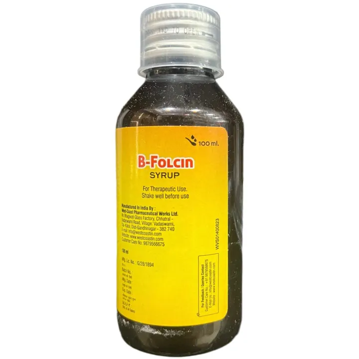 B Folcin Syrup Mango Flavour 100ml product image