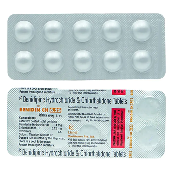 Benidin Ch 4mg/6.25mg Tablet product image