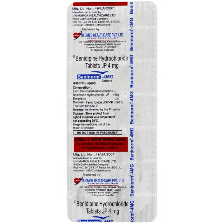 Beninorm 4mg Tablet product image