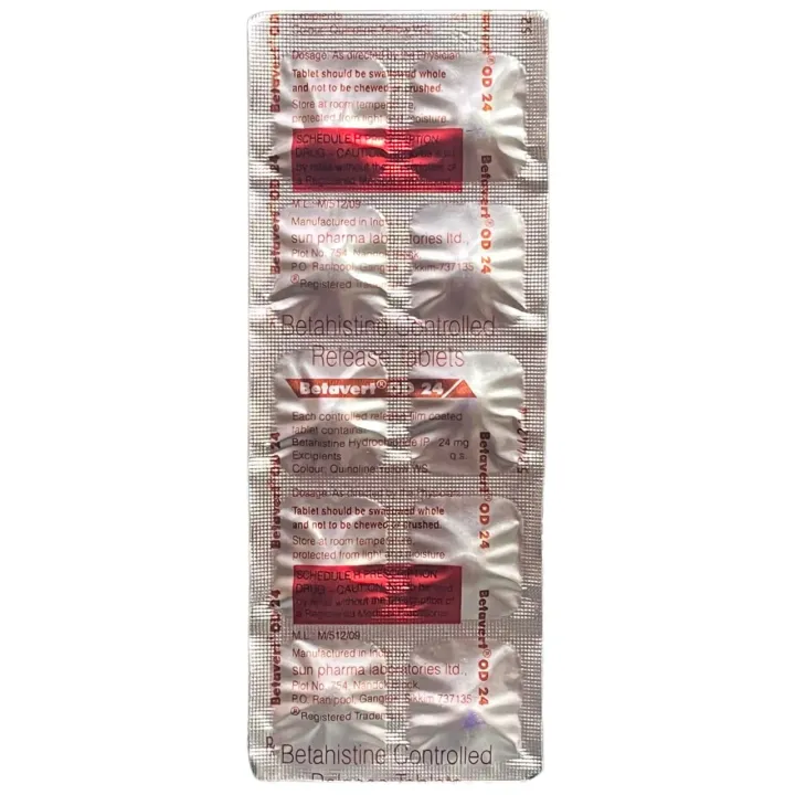 Betavert Od 24 Tablet product image