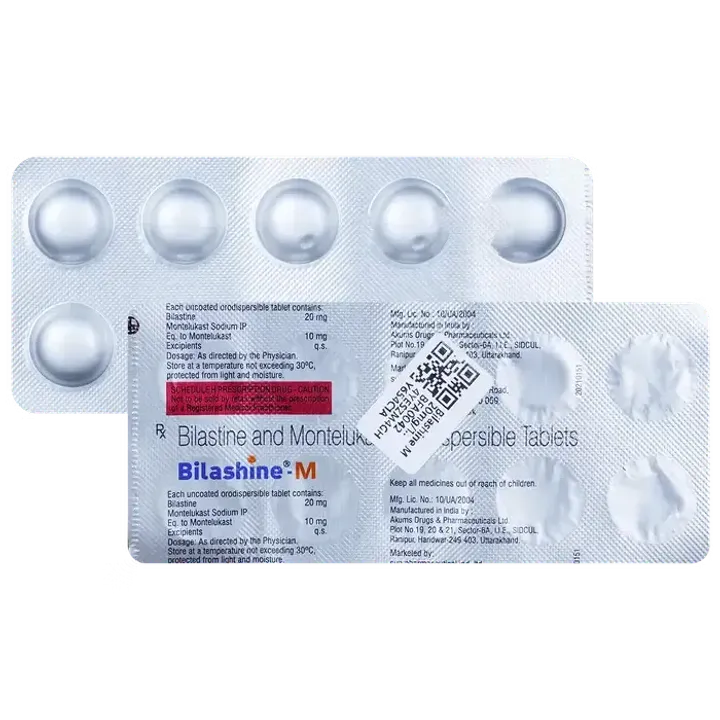 Bilashine M 20mg/10mg Tablet product image