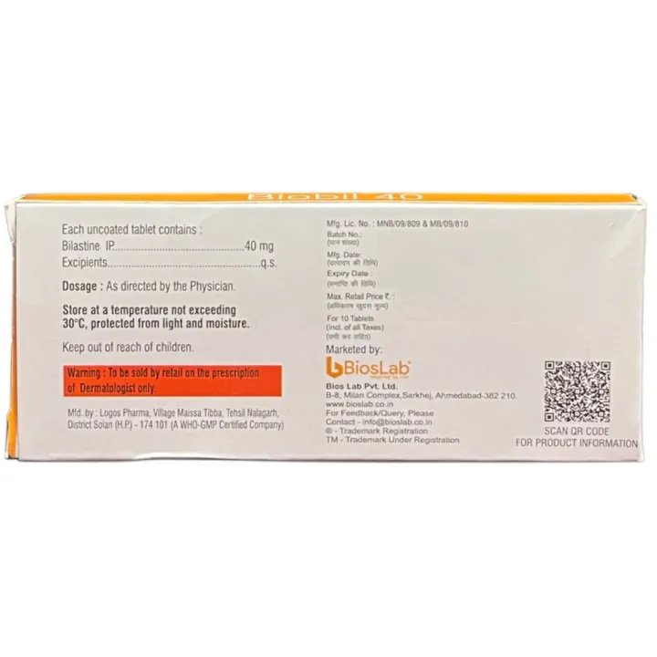 Biobil 40 Tablet product image