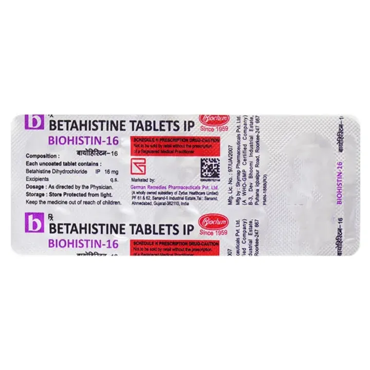 Biohistin 16 Tablet product image