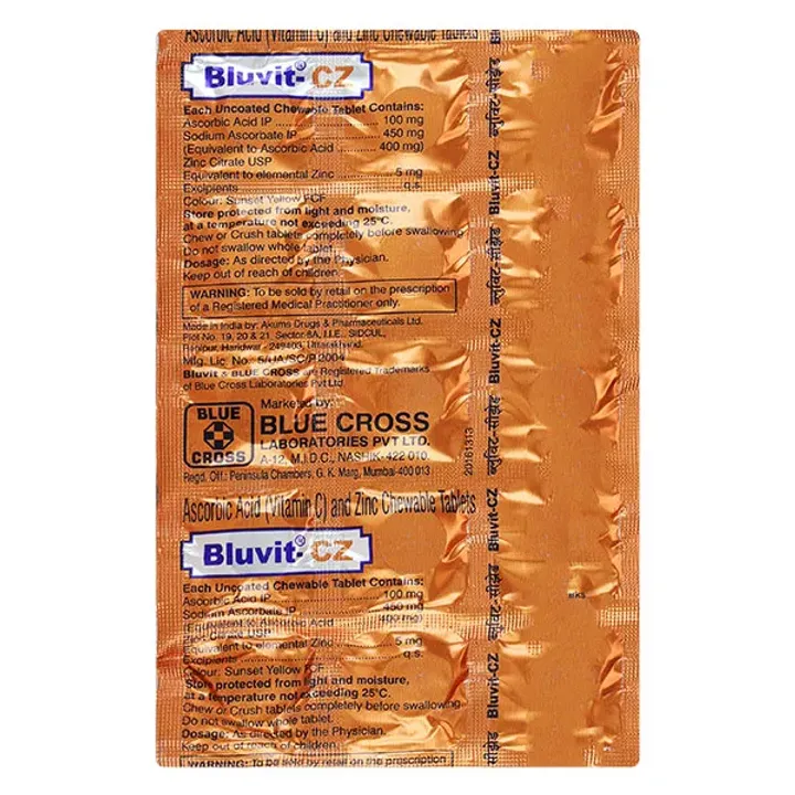 Bluvit Cz Chew Tablet product image