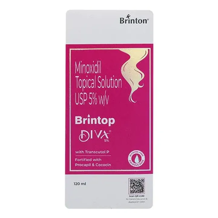 Brintop Diva 5% Topical Solution 120ml product image