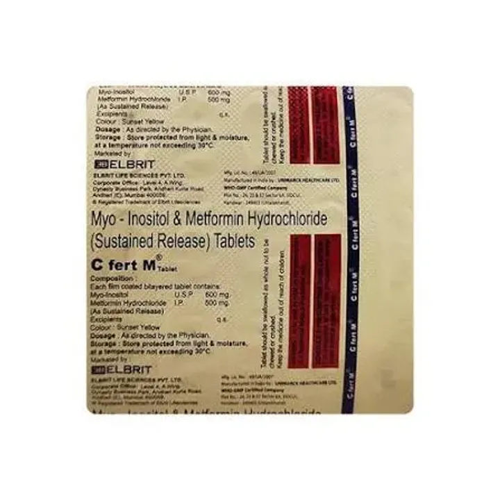 C Fert M 500mg/600mg Tablet product image