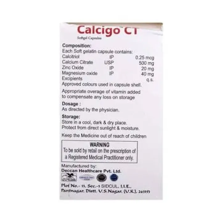 Calcigo Ct Softgel Capsules product image