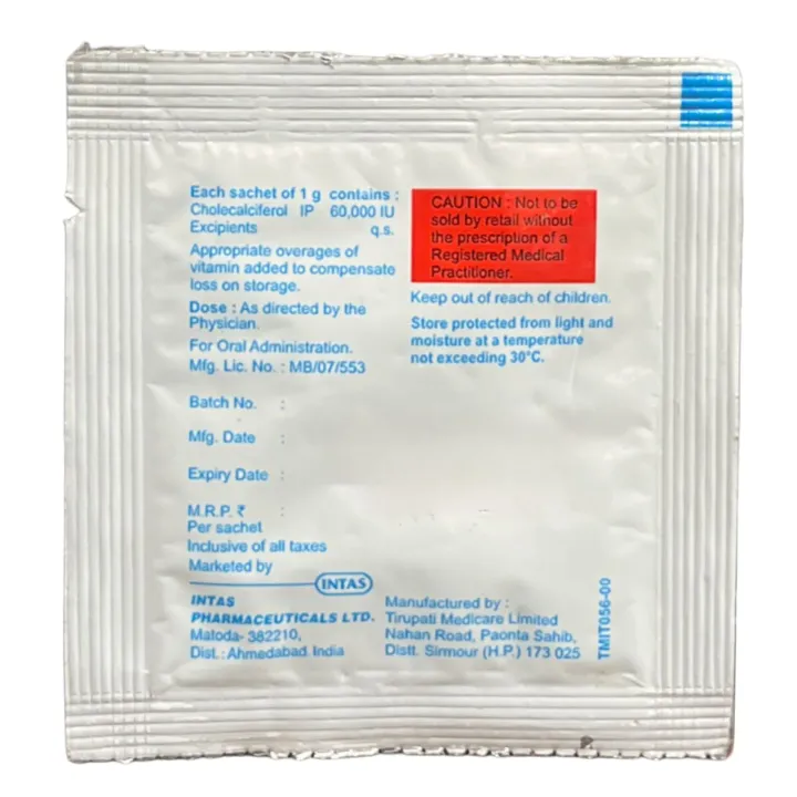 Calcitas D3 Sachet 1gm product image