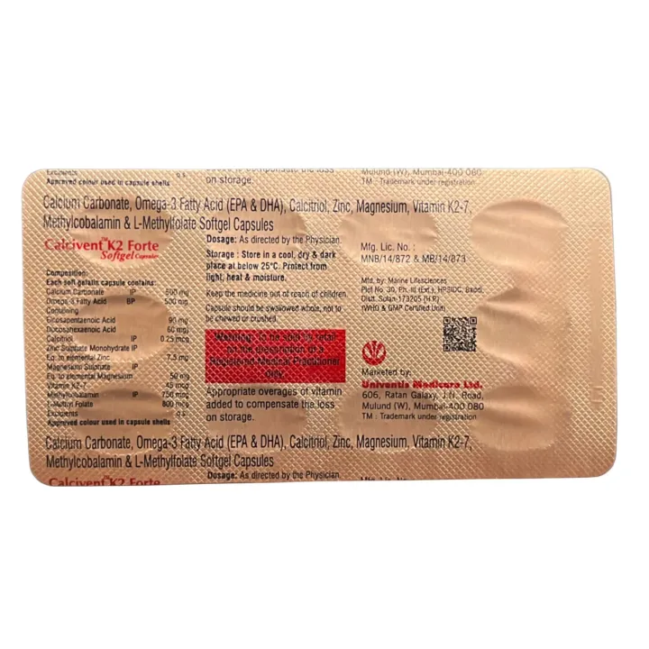 Calcivent K2 Forte Capsule product image