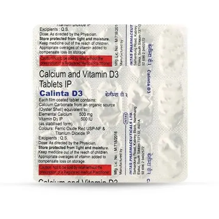 Calinta D3 Tablet product image