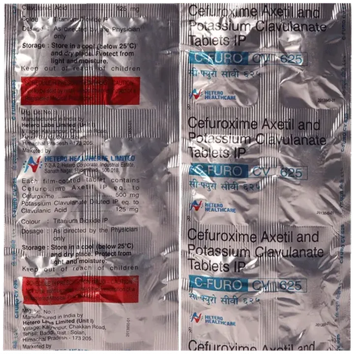 Cfuro Cv 500mg/125mg Tablet product image