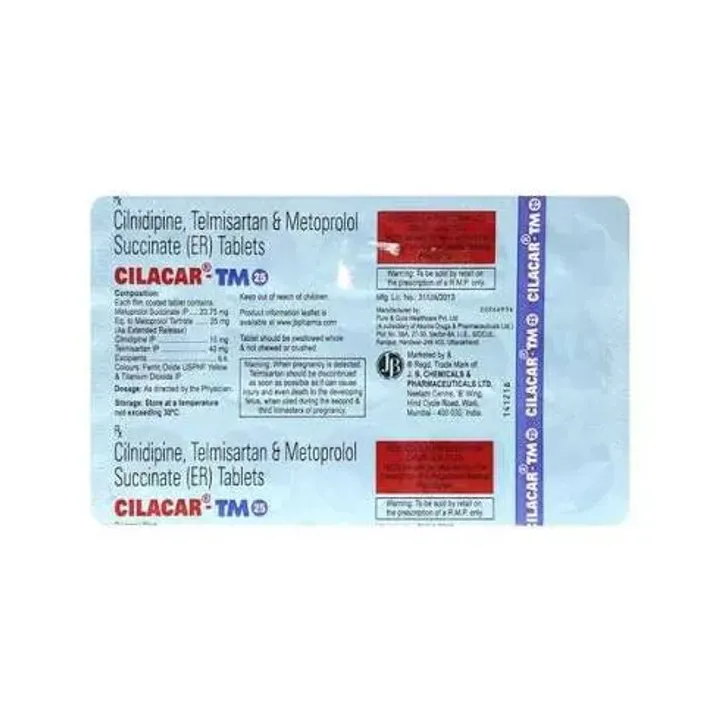 Cilacar Tm 10mg/25mg/40mg Tablet product image
