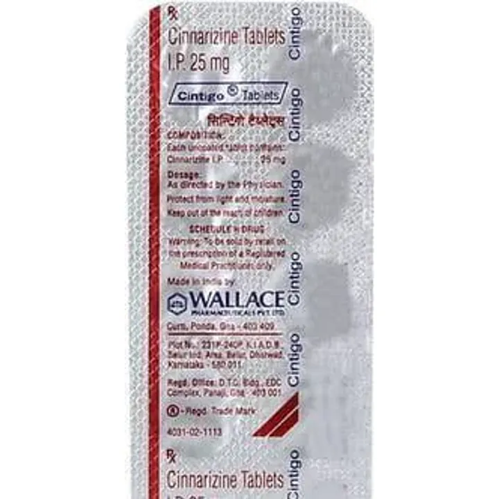 Cintigo 25mg Tablet product image