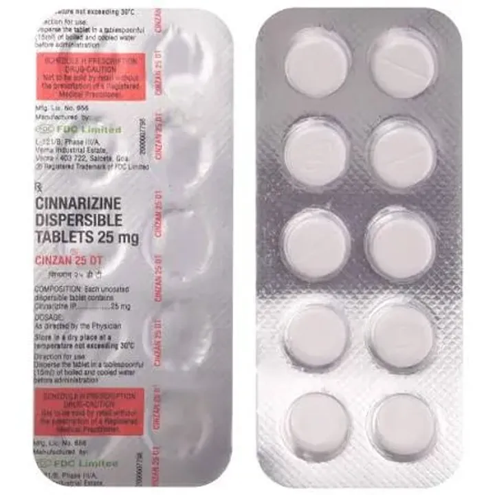 Cinzan 25 Dt Tablet product image