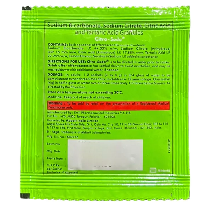 Citro Soda Sachet 4gm product image
