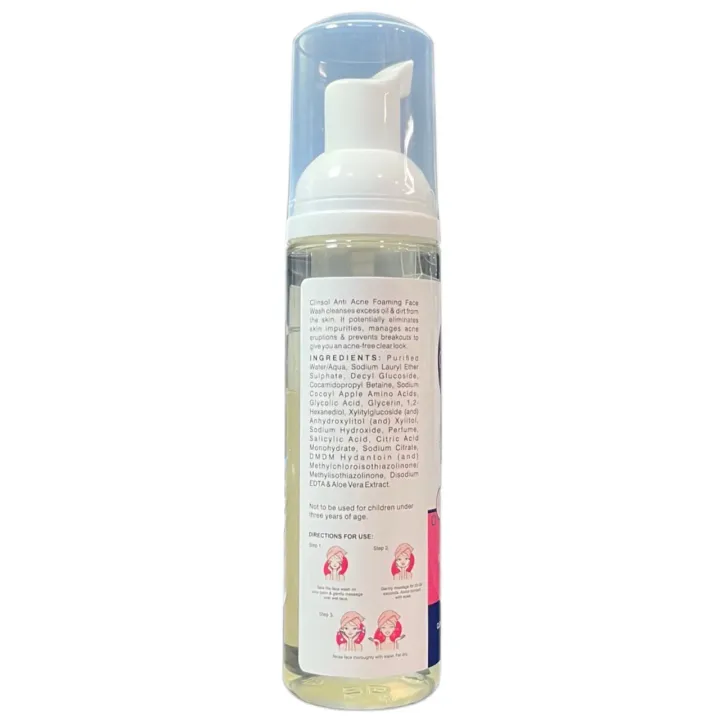 Clinsol Anti Acne Foaming Facewash 60ml product image
