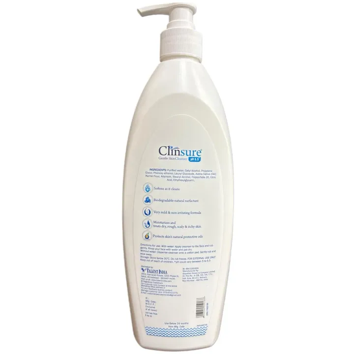Clinsure Gentel Skin Cleanser 500ml product image