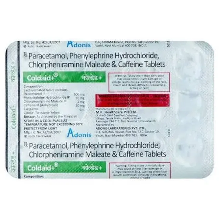 Coldaid Tablet product image
