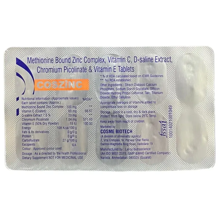 Coszinc Tablet product image