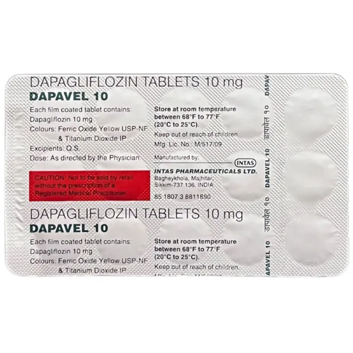 Dapavel 10 Tablet product image