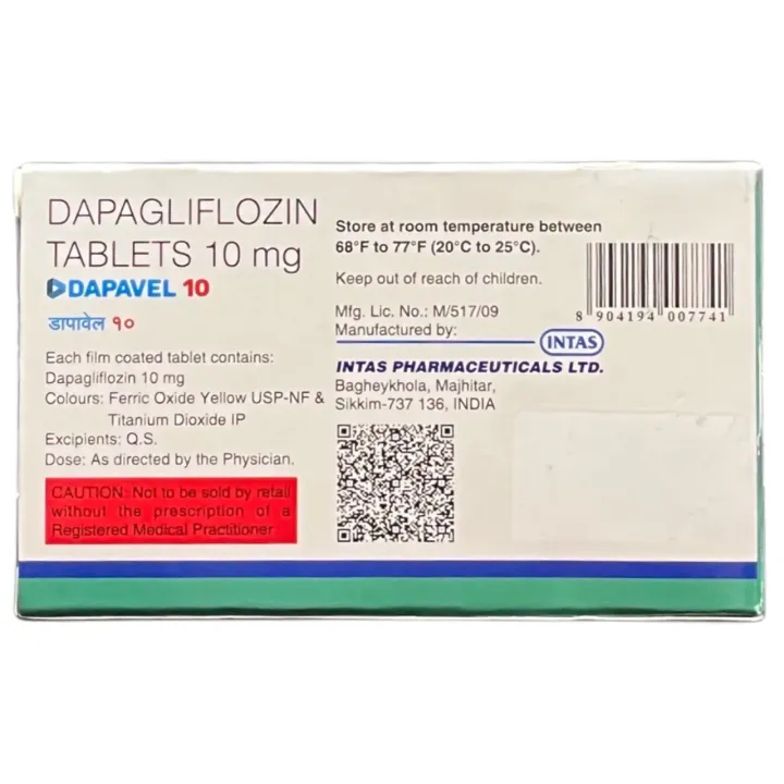 Dapavel 10 Tablet product image