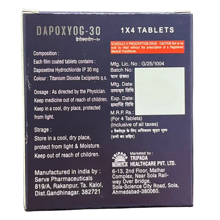 Dapoxyog 30 Tablet product image