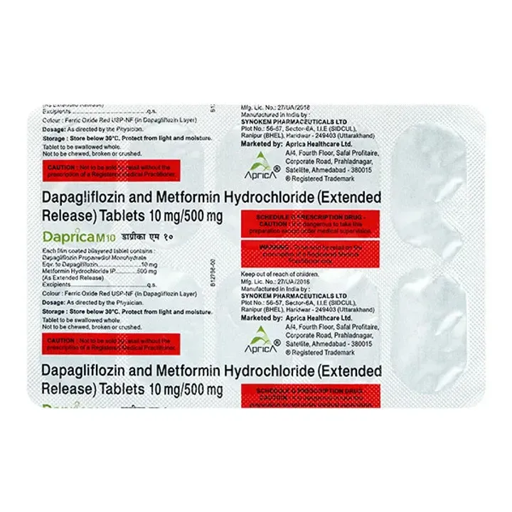 Daprica M 10 Tablet product image