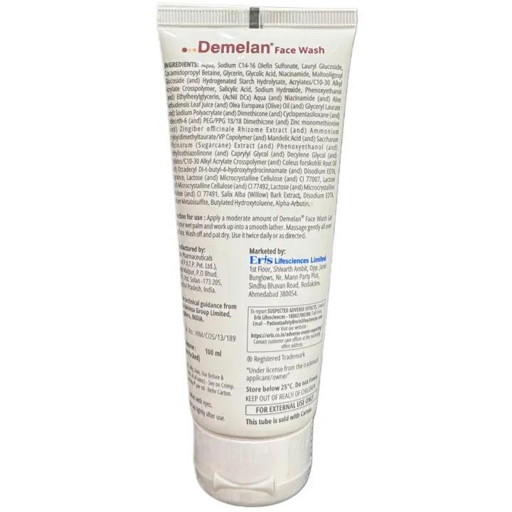 Demelan Face Wash 100ml product image