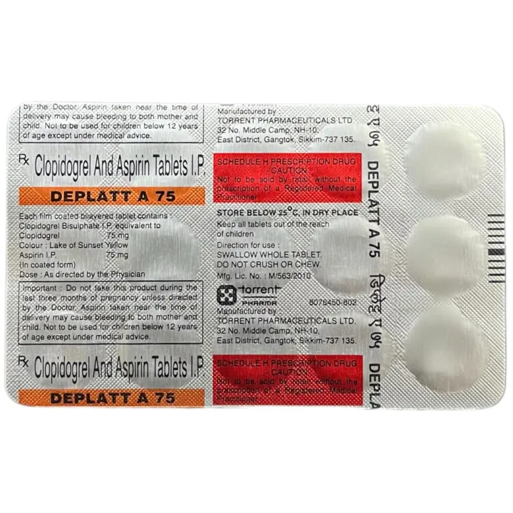 Deplatt A 75 Tablet product image