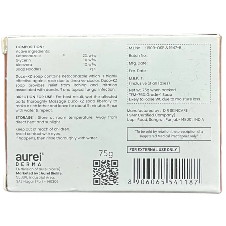 Duco Kz Soap 75gm product image