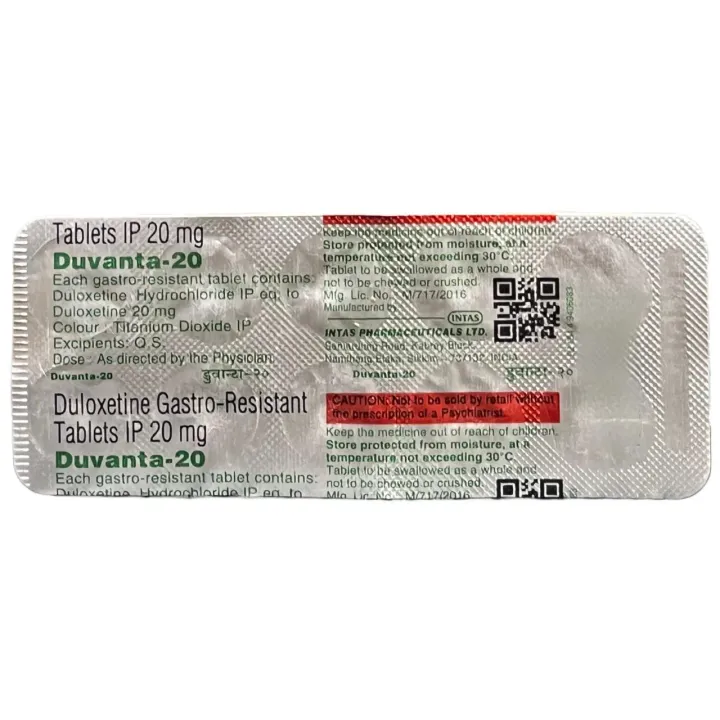 Duvanta 20 Tablet product image