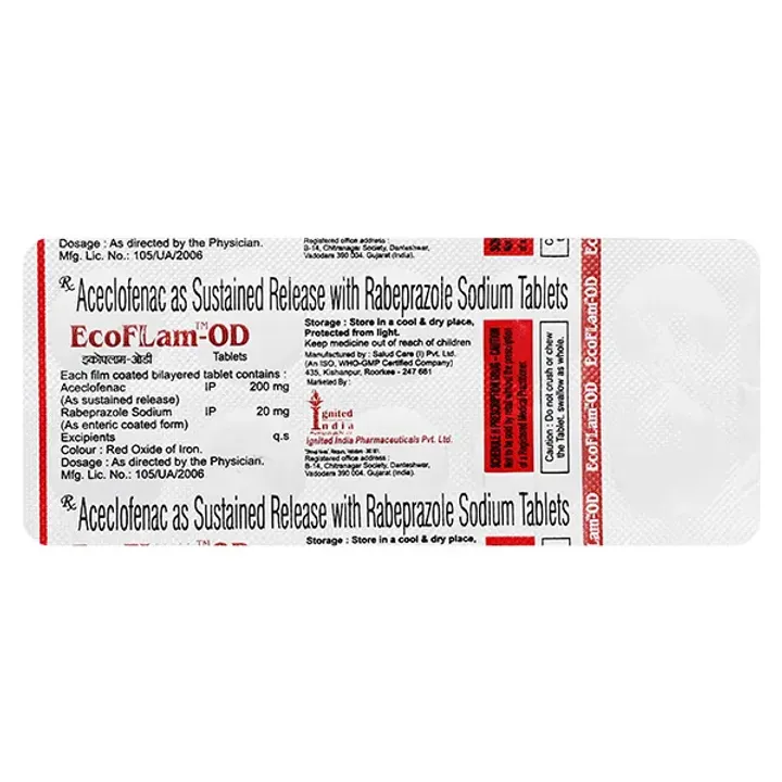 Ecoflam Od Tablet product image