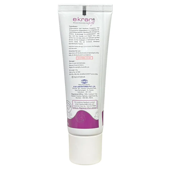 Ekran Soft Spf 50 Silicon Sunscreen Gel product image