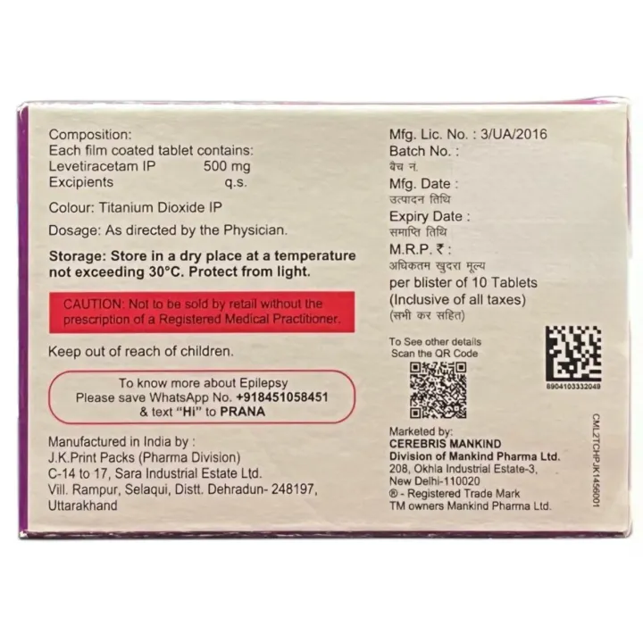 Epifast 500 Tablet product image