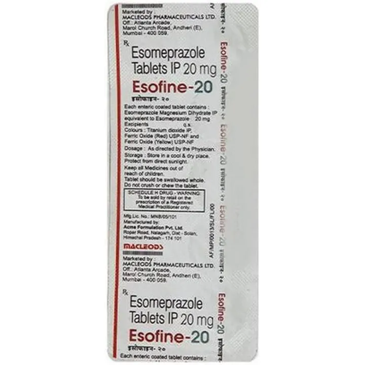 Esofine 20 Tablet product image