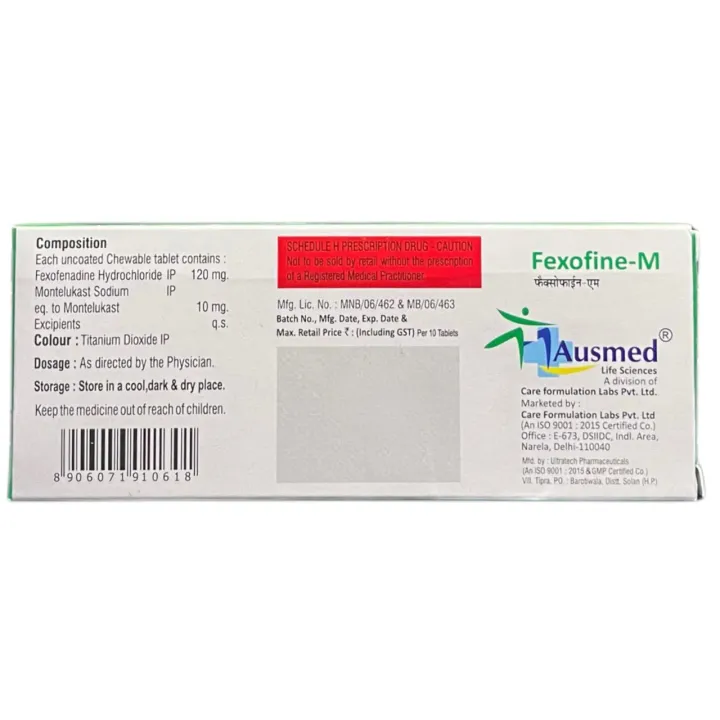 Fexofine M Tablet product image