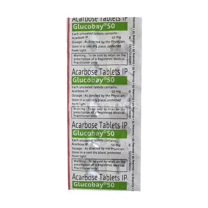 Glucobay 50 Tablet product image