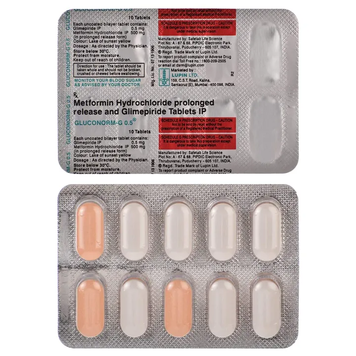 Gluconorm G 0.5 Tablet product image
