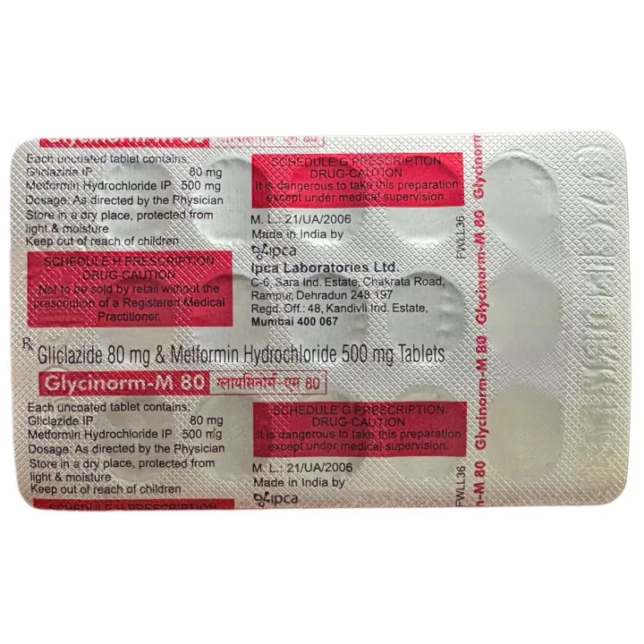 Glycinorm M 80 Tablet product image